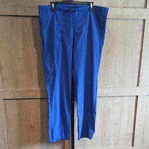 (J32) Scrubstar Cargo Pants in Vibrant Blue Sz S